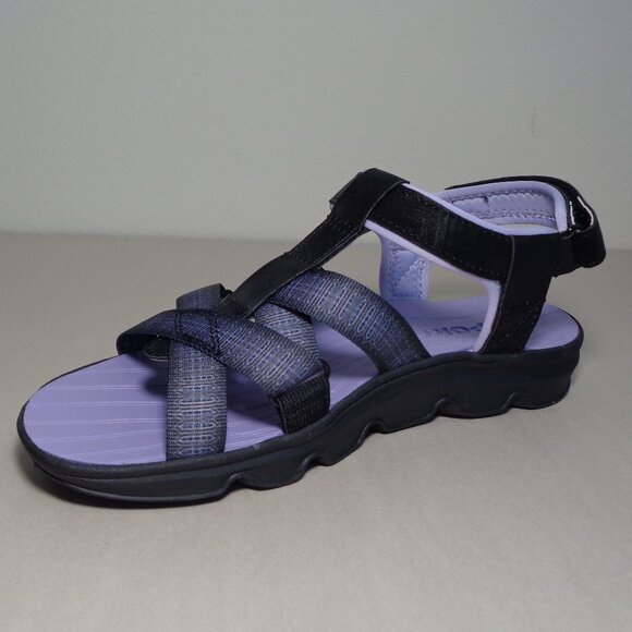 JSport by Jambu Size 6 M KAIA Black / Purple Geometric Sandals New Women's Shoes - Picture 8 of 16